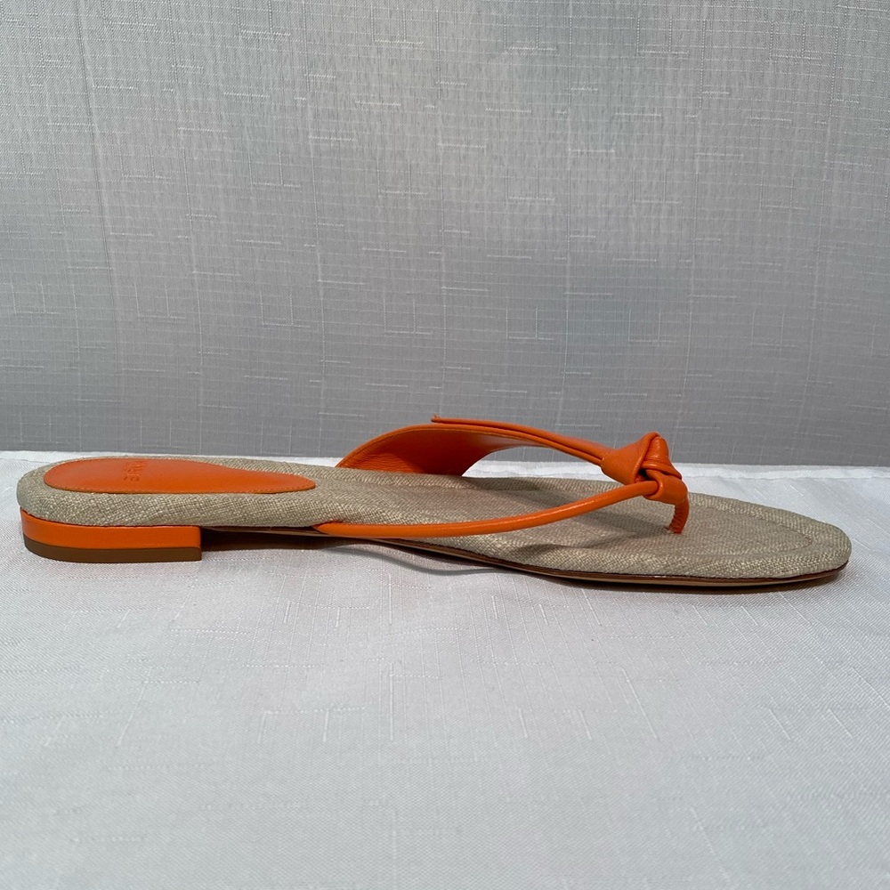 Alexandre Birman Asymmetric Clarita Orange Nappa Leather Sandal Sz EU 40 DUSTBAG - Picture 15 of 16